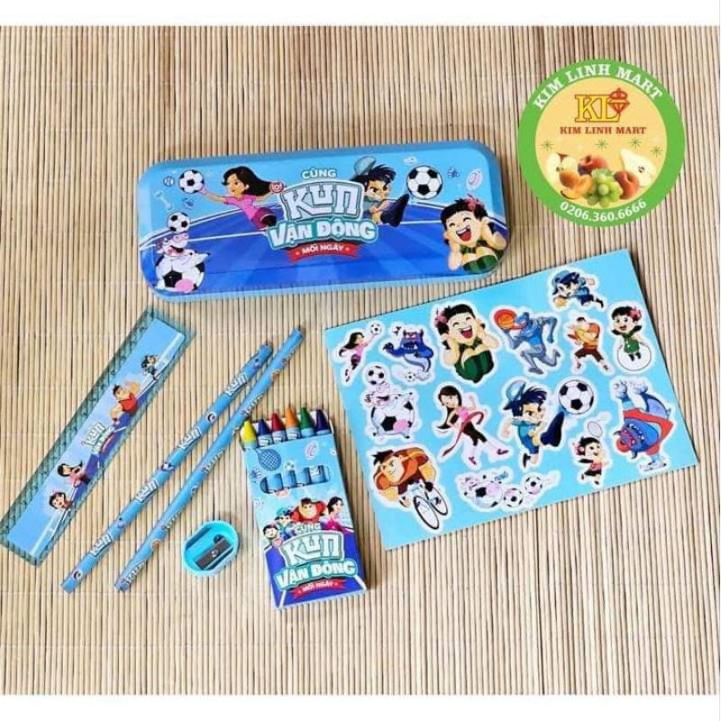 BỘ DỤNG CỤ HỌC TẬP QUÀ TẶNG KUN MẪU MỚI