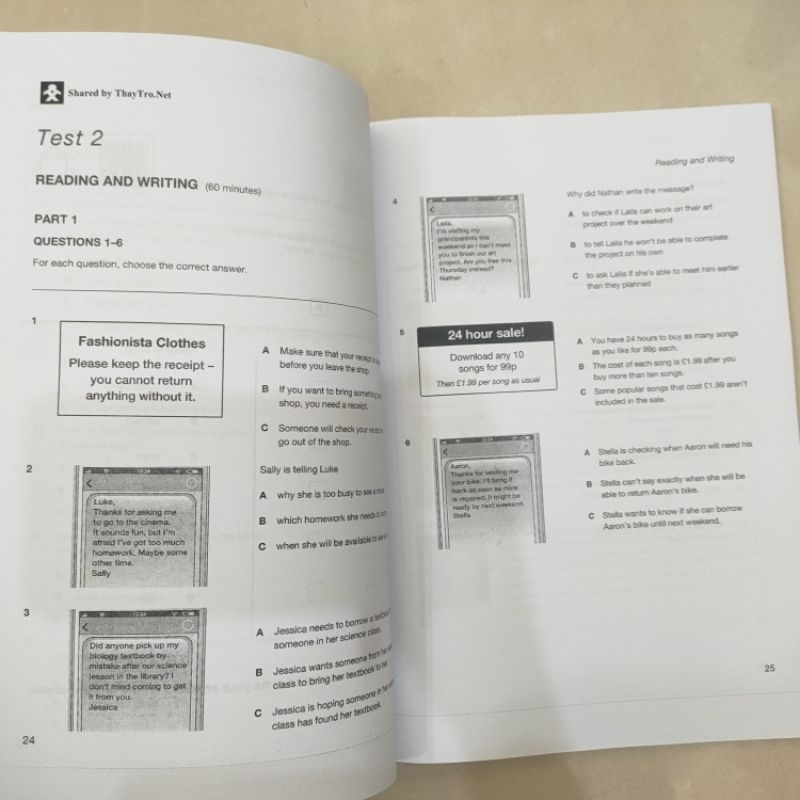 A2 Key for schools 1