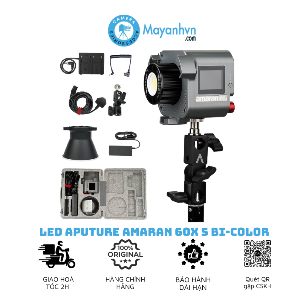 Amaran 60XS - Đèn Led Aputure Amaran 60XS Bi-Color | Bảo hành 12 tháng | Hàng Chính Hãng