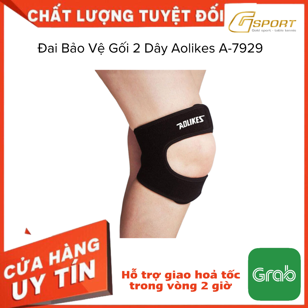Đai Bảo Vệ Đầu Gối - Băng Gối - Bó Gối 2 Đai Bảo Vệ Dây Chằng AOLIKES A-7929 Chất Liệu Cotton Co Dãn Tốt Thoải Mái