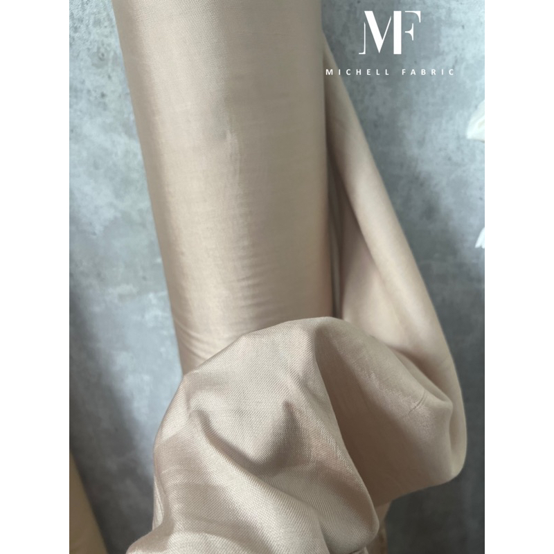 Vải Tơ Beige Nâu Cao Cấp