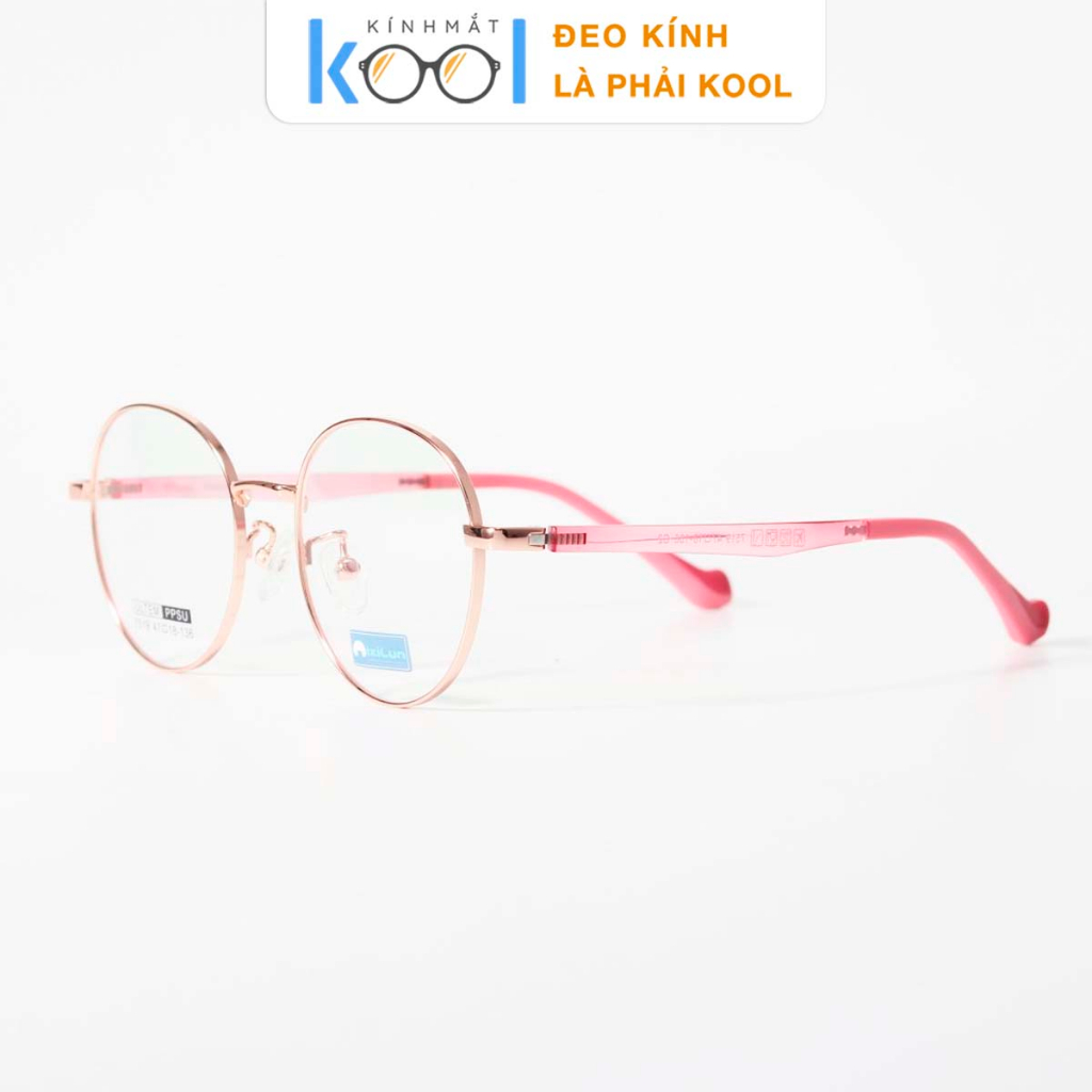 [Kool 7519] Gọng Kính Mắt Nữ Dáng Tròn Chính Hãng - Vàng Hồng