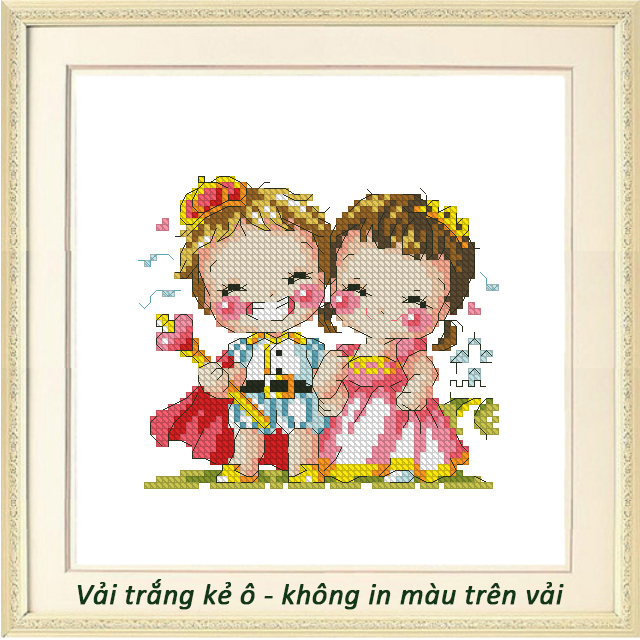 Tranh thêu chữ thập không in màu trên vải Soda191