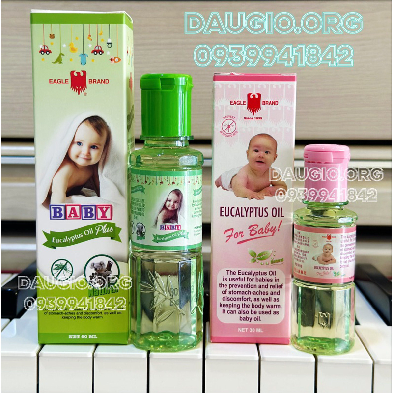 DẦU GIÓ KHUYNH DIỆP CHO BÉ EUCALYPTUSOIL PLUS HÃNG EAGLE BRAND SINGAPORE