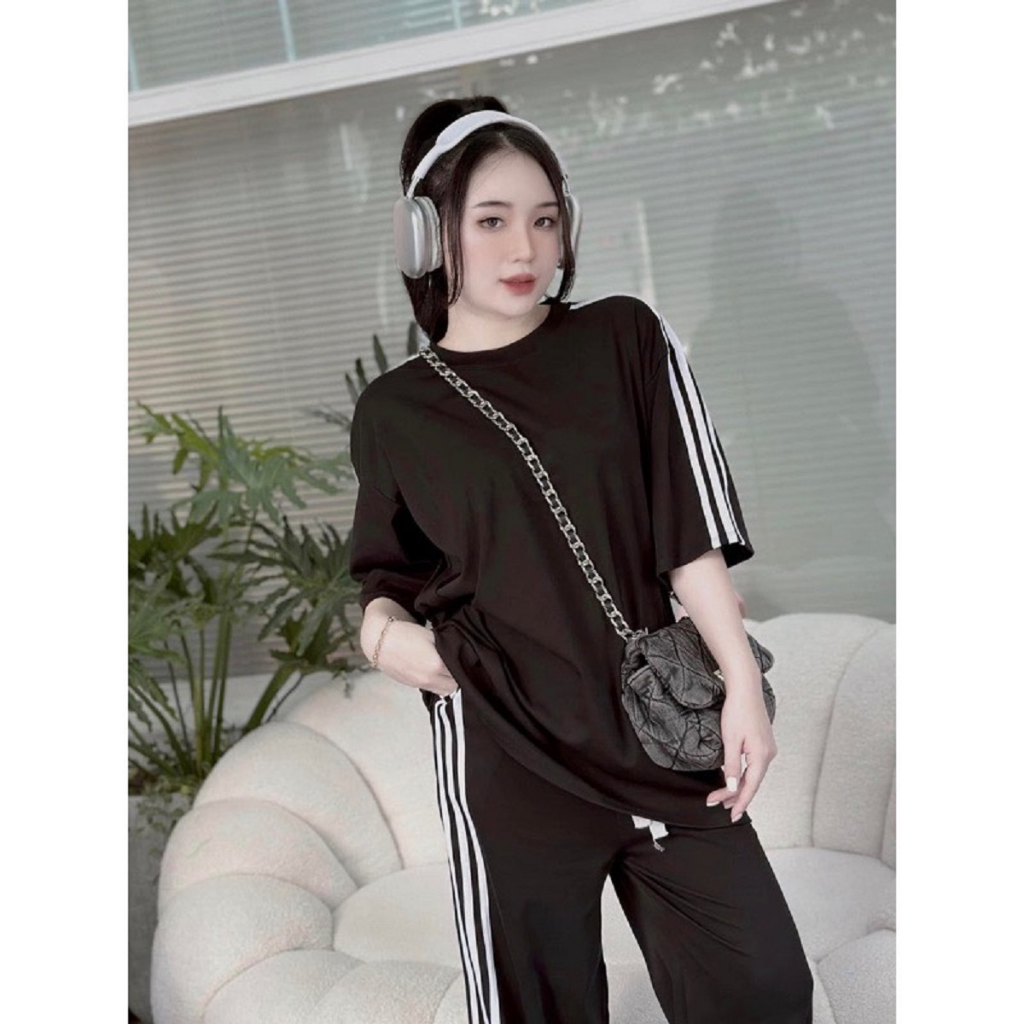 Set Đồ Bộ FreeSize Thể Thao cổ tròn Nam vs Nữ MS34
