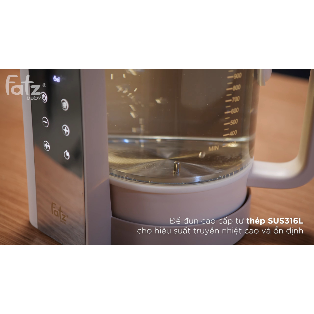 MÁY ĐUN NƯỚC VÀ HÂM NƯỚC PHA SỮA ĐIỆN TỬ – QUICKPRO 1 – FB3511BT - SẢN PHẨM CHÍNH HÃNG