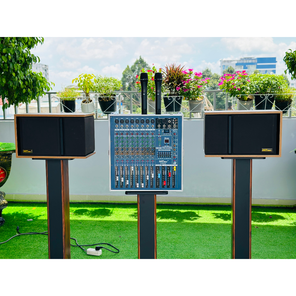 Dàn Karaoke Gia Đình Cao Cấp Mixer Liền Công Suất Lớn MTMax F9Pro - F10Pro - Đẩy M479Pro Kèm Loa 301 Seri 3 Bảo Hành 12T
