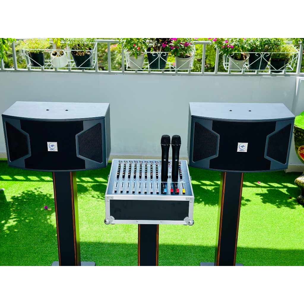 Dàn Karaoke Gia Đình Cao Cấp Mixer Liền Công Suất Lớn MTMax F9Pro - F10Pro - Đẩy M479Pro Kèm Loa KS 310 Bảo Hành 12Tháng