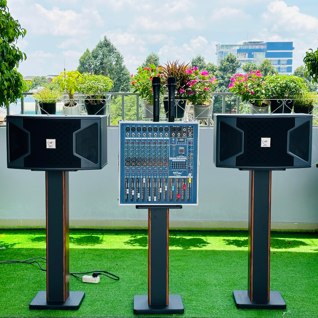 Dàn Karaoke Gia Đình Cao Cấp Mixer Liền Công Suất Lớn MTMax F9Pro - F10Pro - Đẩy M479Pro Kèm Loa KS 310 Bảo Hành 12Tháng
