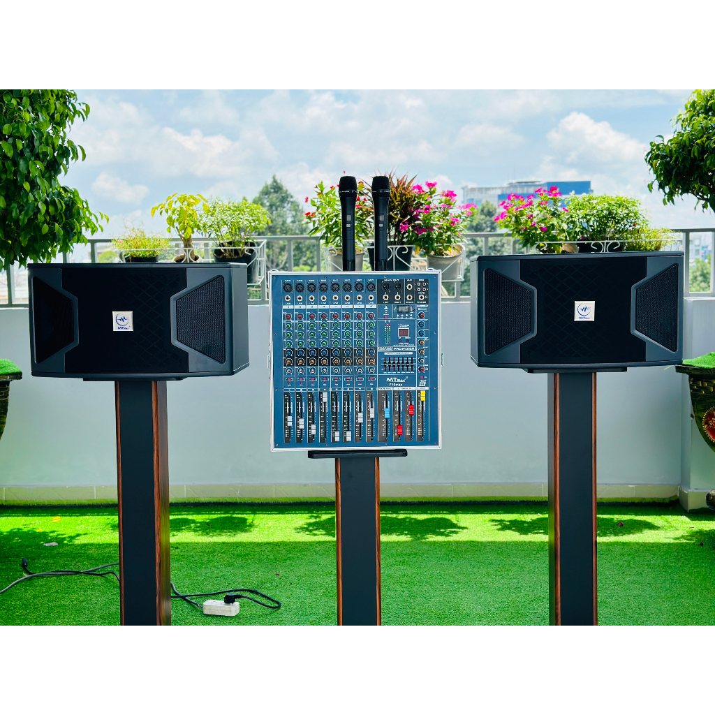 Dàn Karaoke Gia Đình Cao Cấp Mixer Liền Công Suất Lớn MTMax F9Pro - F10Pro - Đẩy M479Pro Kèm Loa KS 310 Bảo Hành 12Tháng