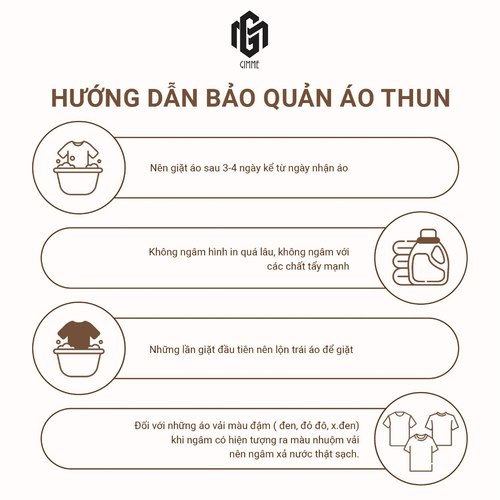 Áo thun babytee trơn Gimme 100% cotton - GMB13