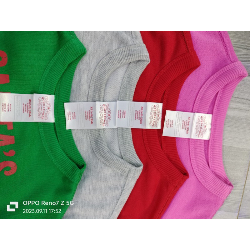Áo Nỉ bé gái dư xịn sz 4/5y-14y