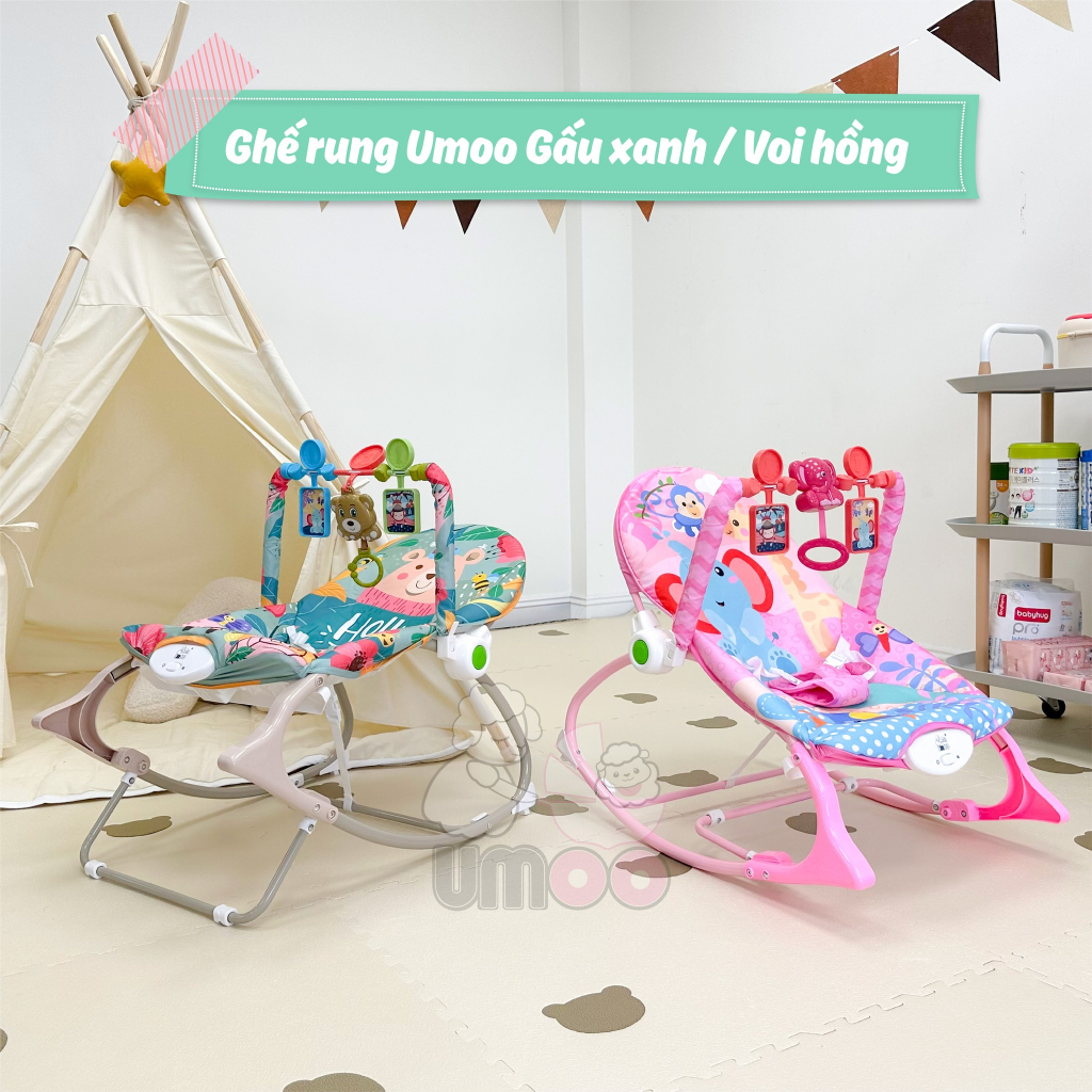 Ghế Nhún Cho Bé Ghế Rung Bập Bênh Cho Bé Sơ Sinh Nằm Chơi