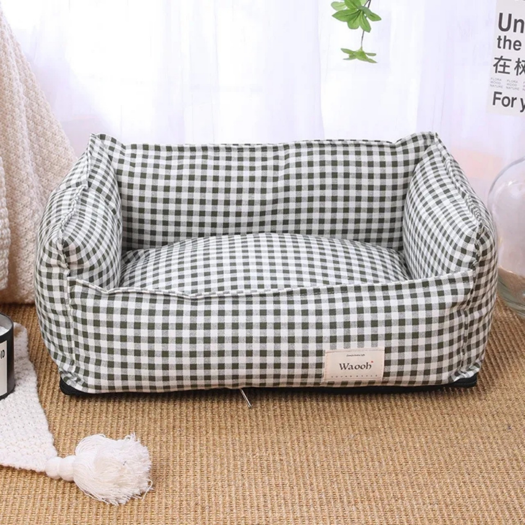 Nệm ngủ chó mèo vải cotton thấm hút mồ hôi - em bé nằm được