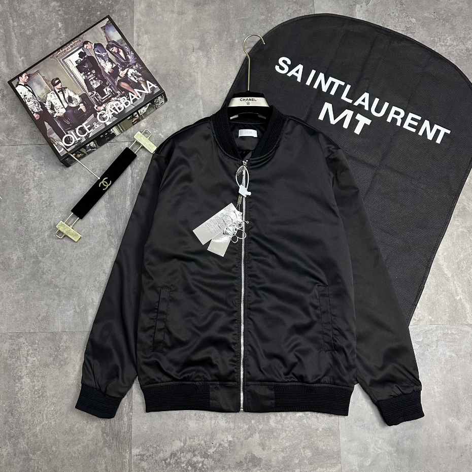 Áo Khoác Bomber Di.o Thêu Logo Cực Chất Chuẩn Hàng Quảng Châu - Áo Khoác Đôi Nam Nữ