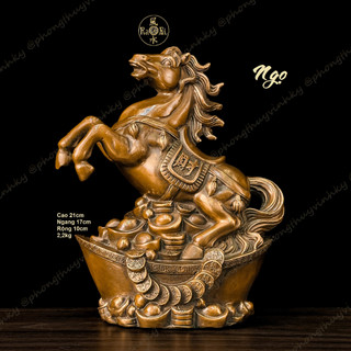 Ngựa đứng cục Vàng - Tam Hạp Dần Ngọ Tuất - Tượng Đồng Phong Thủy