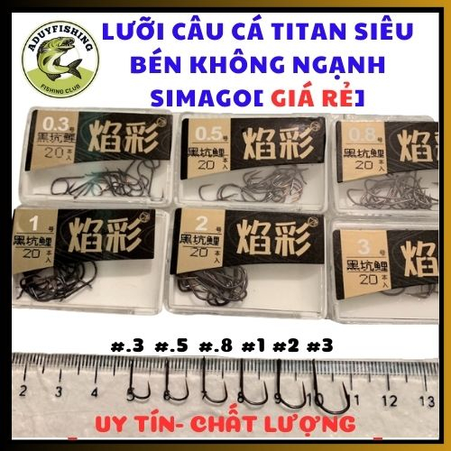 Luỡi simago không nghạnh số #0.5,#0.8,#1.0,#2.0,#3.0 phụ kiện câu đài chính hãng