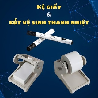 Kệ đựng giấy in A6, A7 in đơn hàng sàn TMĐT & bút vệ sinh thanh in nhiệt 