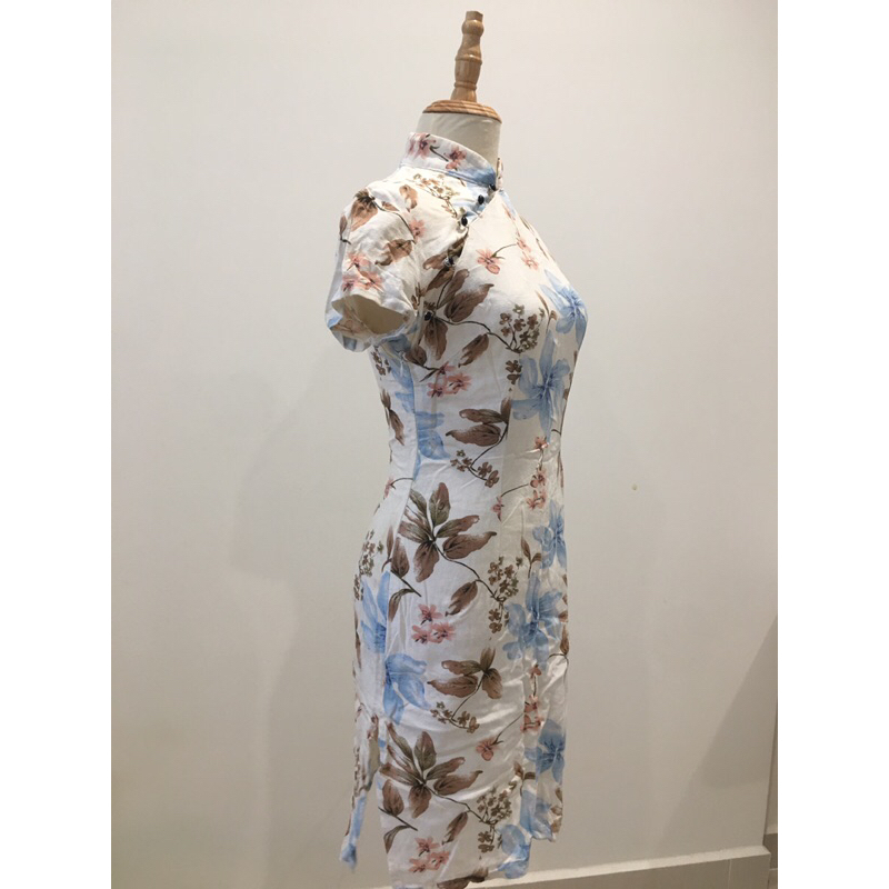 Sườn xám vải linen 2hand