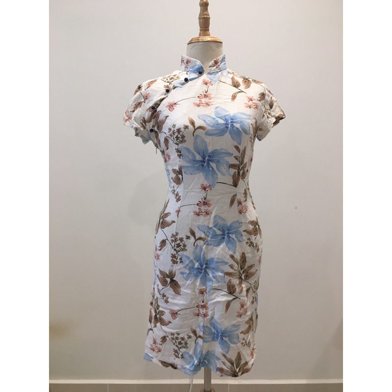 Sườn xám vải linen 2hand