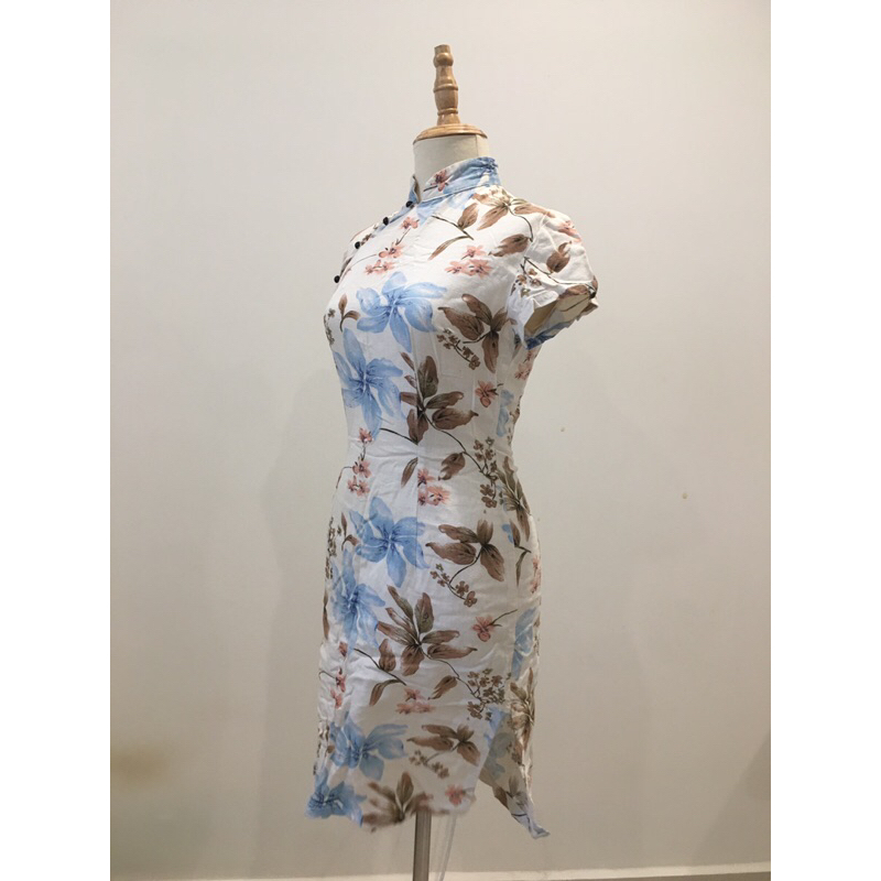 Sườn xám vải linen 2hand