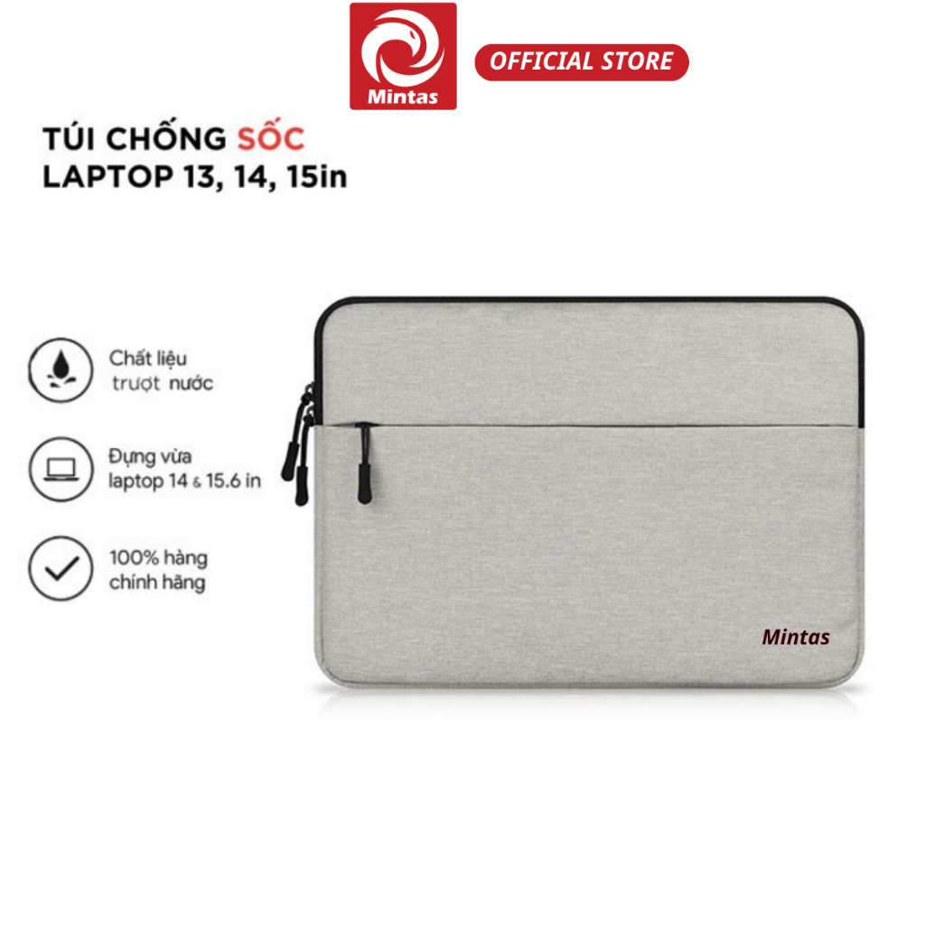 Túi Chống Sốc Laptop 2 ngăn. Túi Bảo Vệ Laptop Macbook 13 inch 14inch 15.6inch. Túi Đựng Laptop Chất Vải Chống Thấm