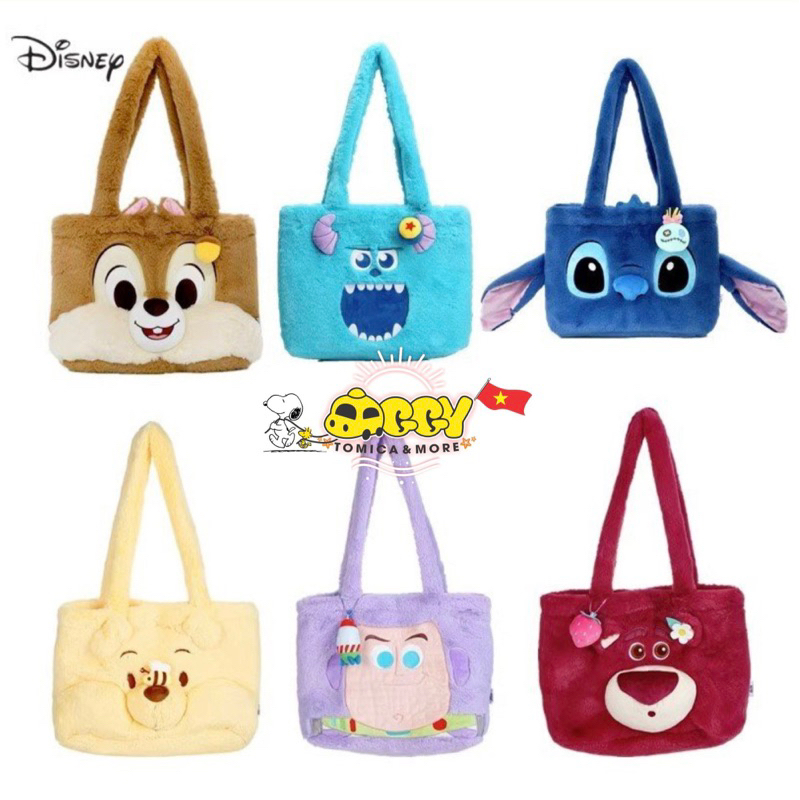 Túi Tote kèm charm Lotso - Chip&Dale - Sully - Pooh