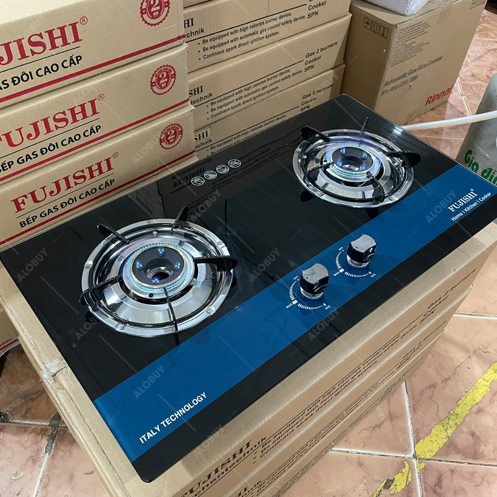 Bếp gas âm Fujishi FJ-803X - Đánh lửa Magneto tự động, Chén đồng lửa xanh tiết kiệm gas - Bảo hành chính hãng 02 Năm