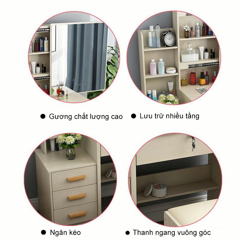 ZEN Bàn trang điểm , Bàn trang điểm phong cách Hàn Quốc