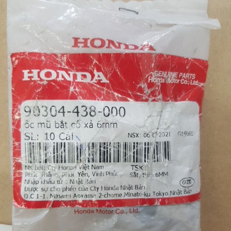Ốc mũ bắt cổ xả 6mm hàng chính hãng Honda