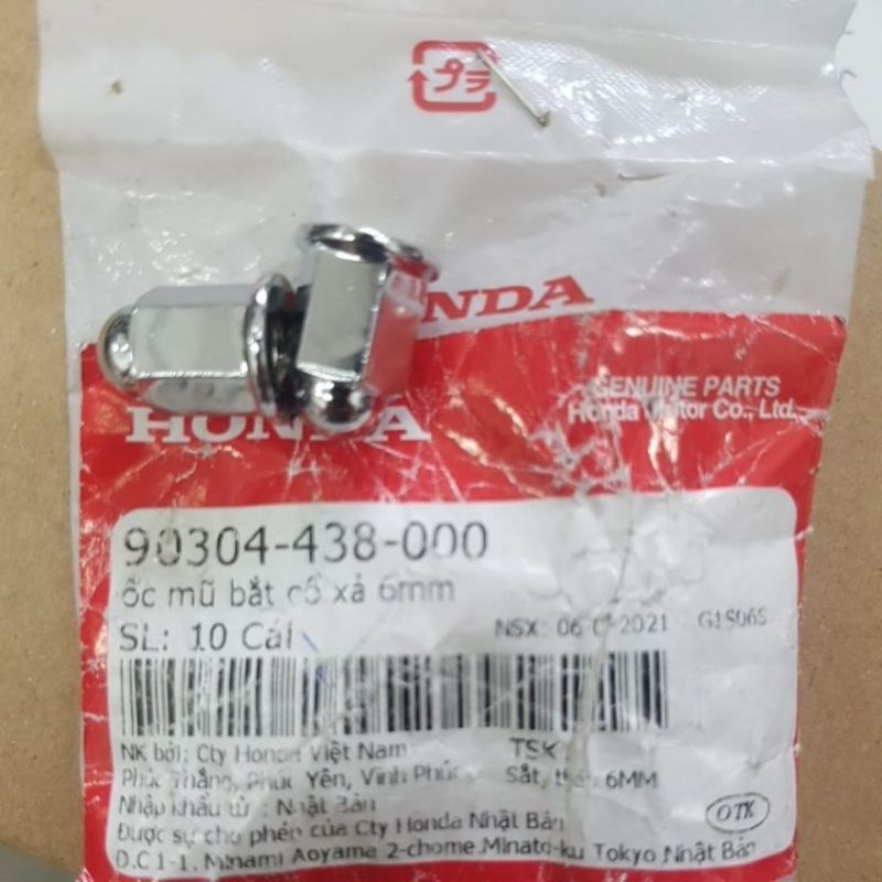 Ốc mũ bắt cổ xả 6mm hàng chính hãng Honda