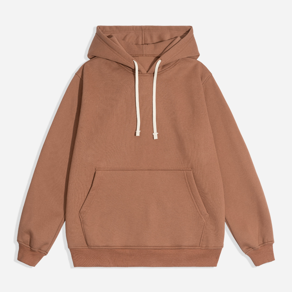 Áo khoác hoodie trơn local brand ABE Basic nỉ bông unisex nam nữ form rộng có mũ 2 lớp
