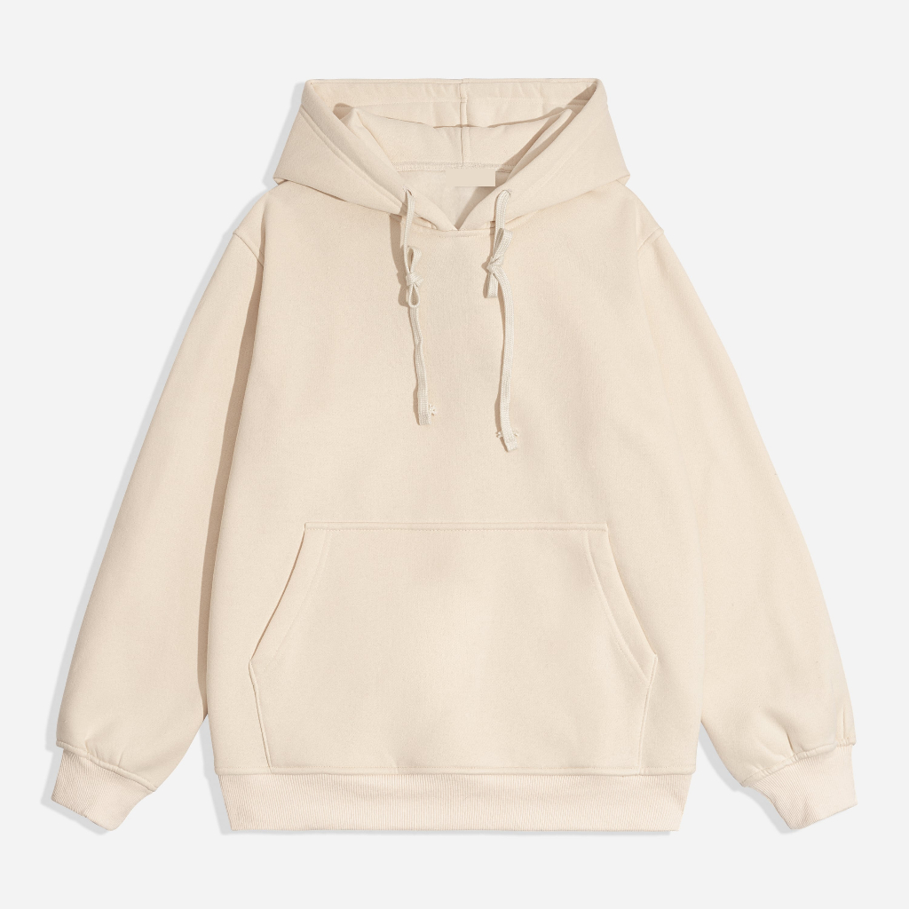 Áo khoác hoodie trơn local brand ABE Basic nỉ bông unisex nam nữ form rộng có mũ 2 lớp