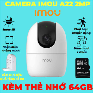 Camera IMOU wifi RANGER 2 A22EP 1080P (2MP) xoay 360 độ đàm thoại 2 chiều, hỗ trợ còi hú báo động,bảo hành chính hãng 2