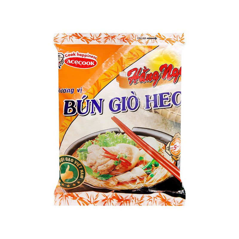 Combo 5 gói Bún Giò heo Hằng Nga Acecook gói 75g