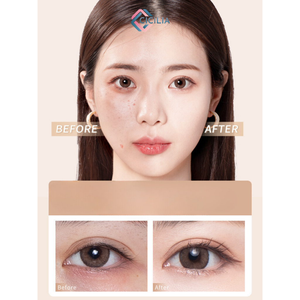 Kem Che Khuyết Điểm CICILIA Gồm 3 Màu Chuyên Dụng Che Phủ Hiệu Quả Lâu Trôi CI-011