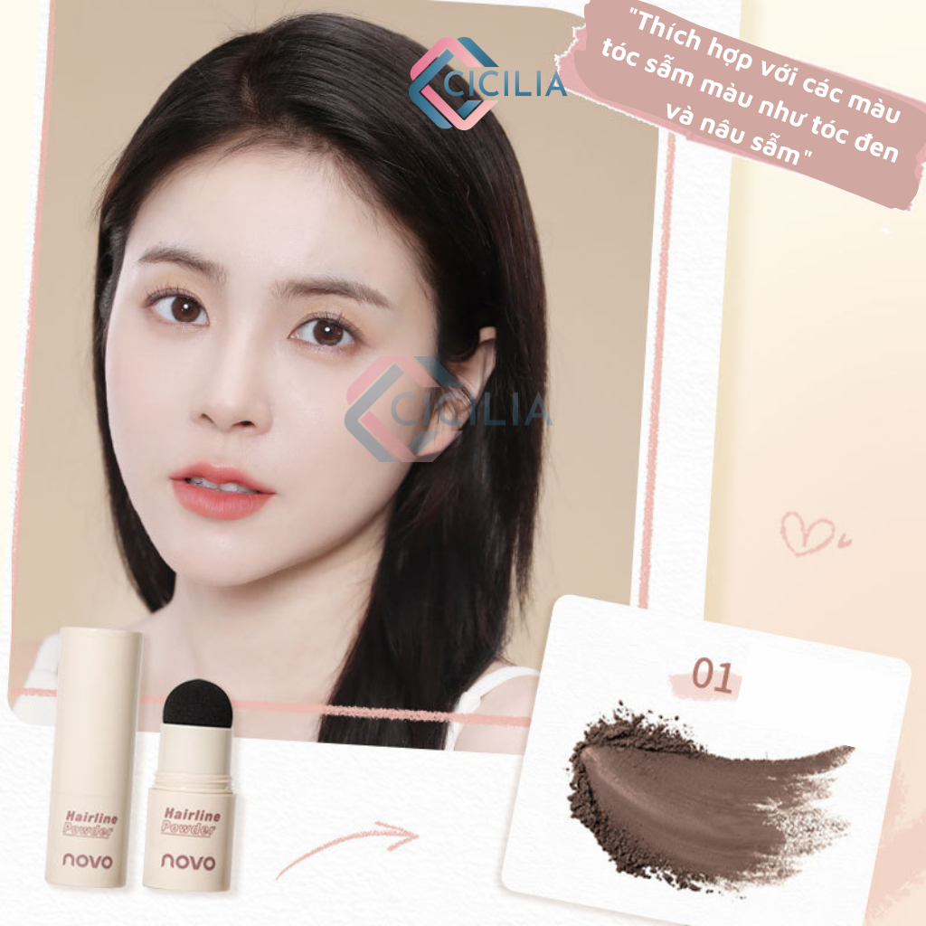 Phấn Che Chân Tóc/Che Hói Tóc CICILIA Chống Thấm Nước CI-072 40G