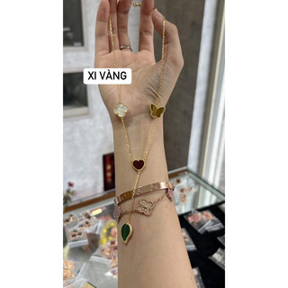 Set trang sức cỏ hoa bạc 925