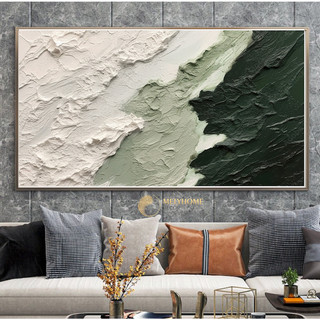Khổ Lớn 50x100 - Tranh Đơn Ngang Treo Tường Canvas Tráng gương Sơn Dầu Trừu Tượng Phong Cảnh - Decor Phòng Khách Sạn N