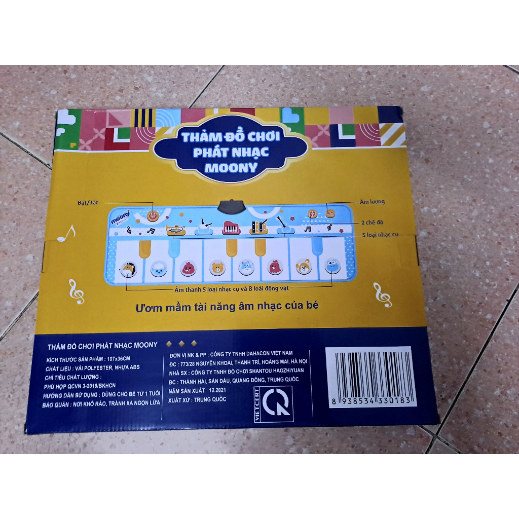 THẢM ĐỒ CHƠI PHÁT NHẠC MOONY