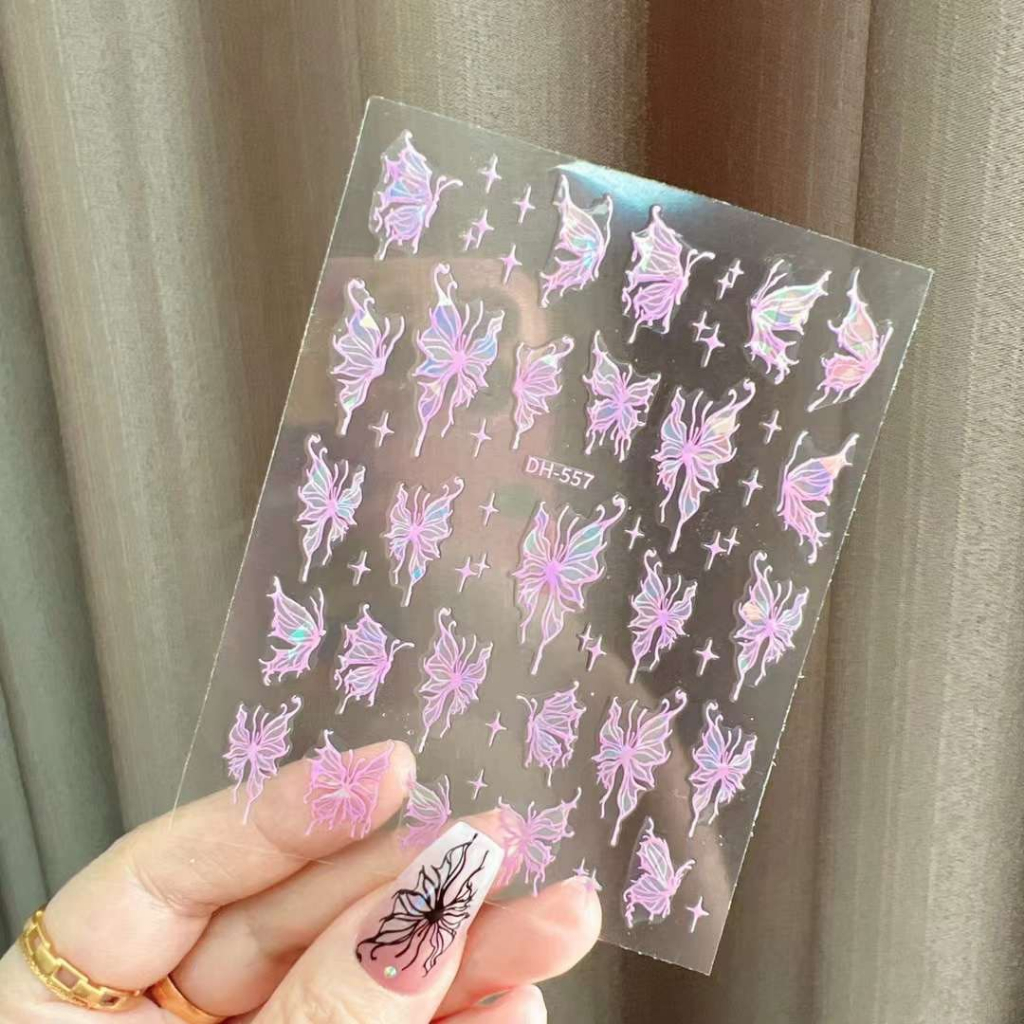 Sticker Dán Móng Bướmmm Nghệ Thuật