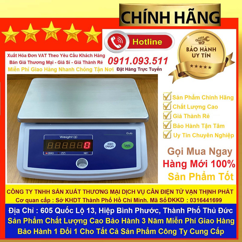 Cân điện tử chống nước CUB Mettler Toledo 30kg/15kg/7.5kg/3kg/1.5kg/750g