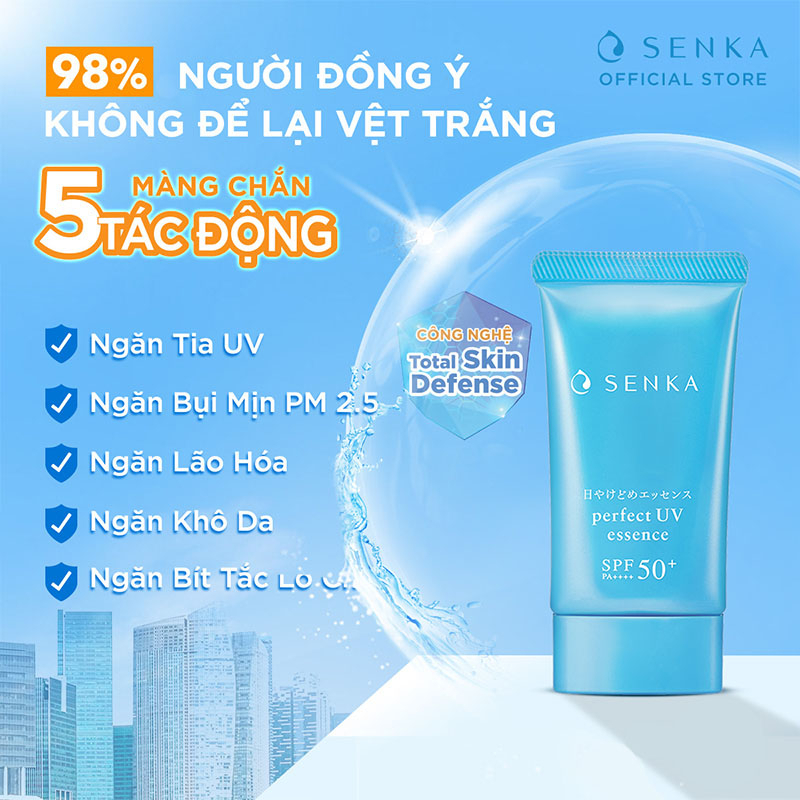 Kem chống nắng Senka Perfect UV Essence 50g