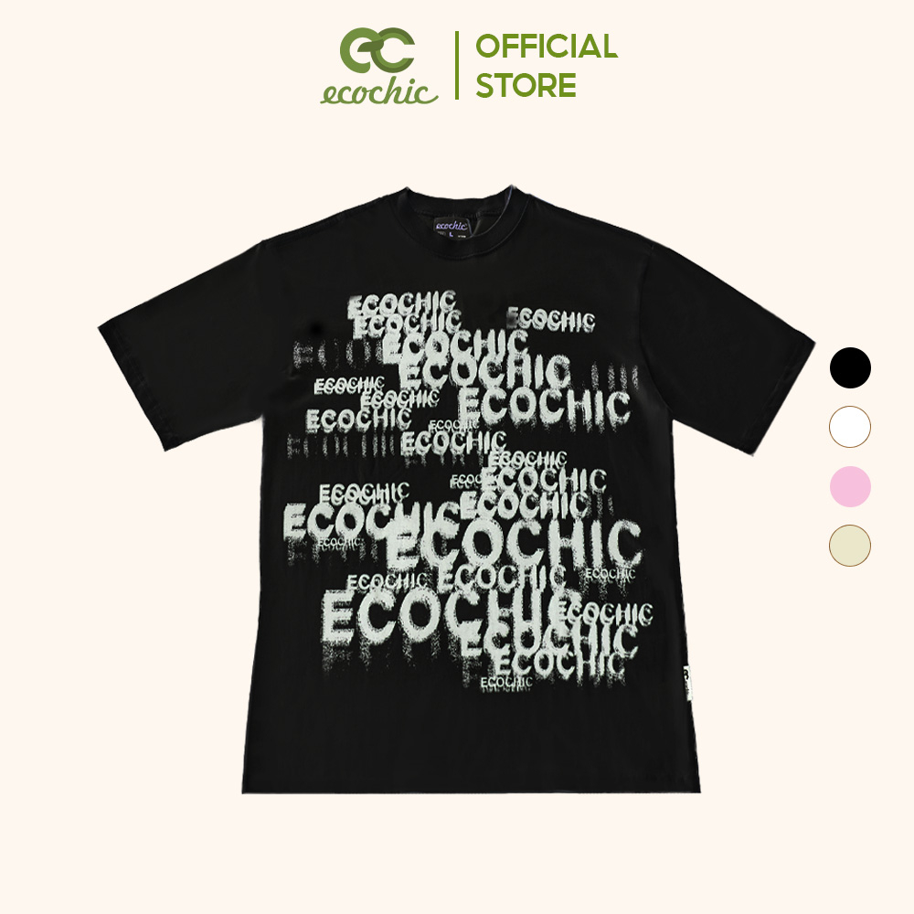 Áo Thun Oversize Graffiti ECOCHIC Tee, Áo Phông In Hoạ Tiết 100% Cotton 250gsm D893