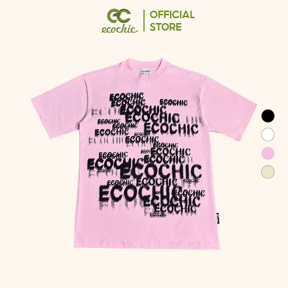 Áo Thun Oversize Graffiti ECOCHIC Tee, Áo Phông In Hoạ Tiết 100% Cotton 250gsm D893
