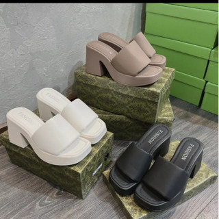 Dép xuồng cao 9cm NGỌC TRINH STORE quai trơn bản ngang _MÃ010_ L1A.