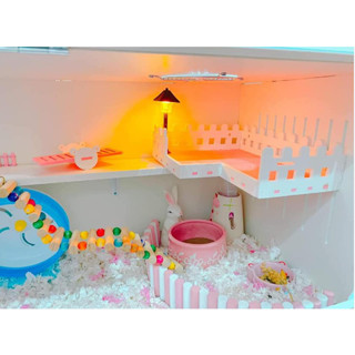 Đèn led trang trí chuồng hamster nhiều màu, đồ trang trí lồng hamster, đèn tiểu cảnh