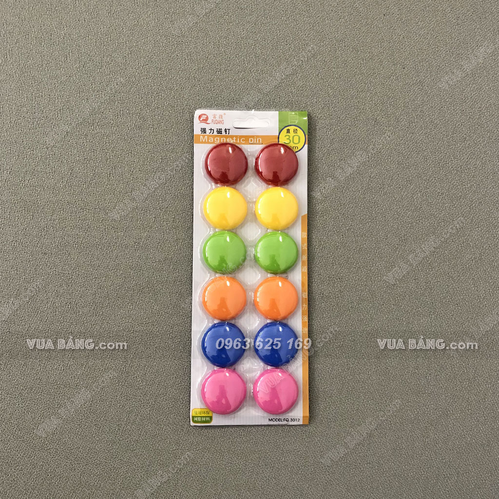 Vỉ 12 Viên Nam Châm Bảng Từ