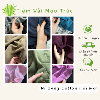 Vải nỉ bông cotton hai mặt
