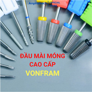 Đầu Mài Móng, Đầu Mài Nail 5in1 Vonfram Cao Cấp, Đầu Mài Mịn, Mài Khóe, Da Ẩn, Móng Úp, Phá và Siêu Phá Bột Gel